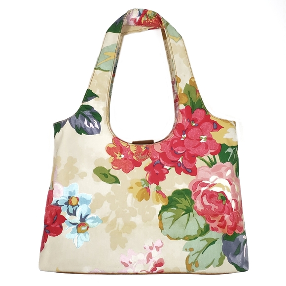 Fossil Handbags - Fossil Floral Canvas Shoulder Tote Bag Multicolor